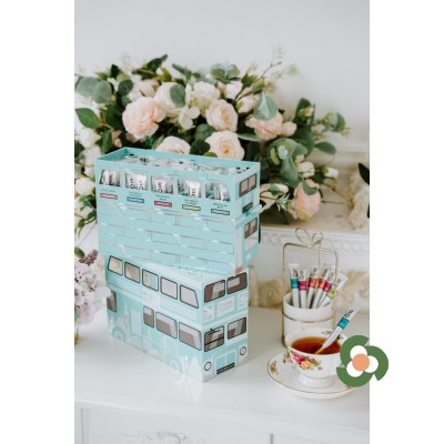 Sticksology 茶迷倫敦奢華限量禮盒-倫敦巴士 (粉藍）